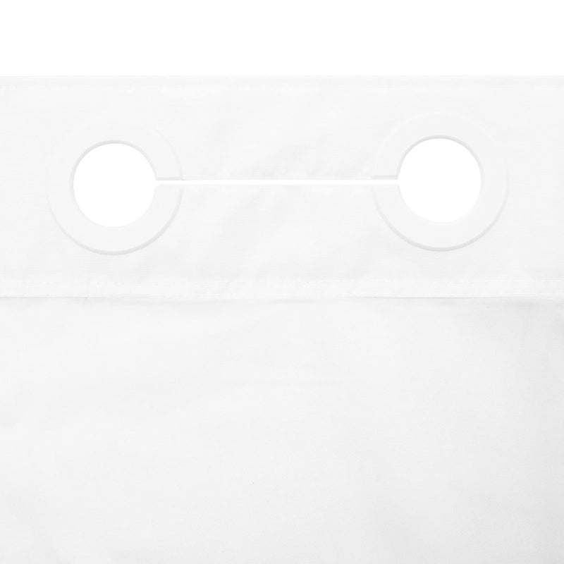 River Dream Modern Hotel Grade No Hooks Needed Shower Curtain with Snap in Liner White Standard-71 x 74" - Image 5